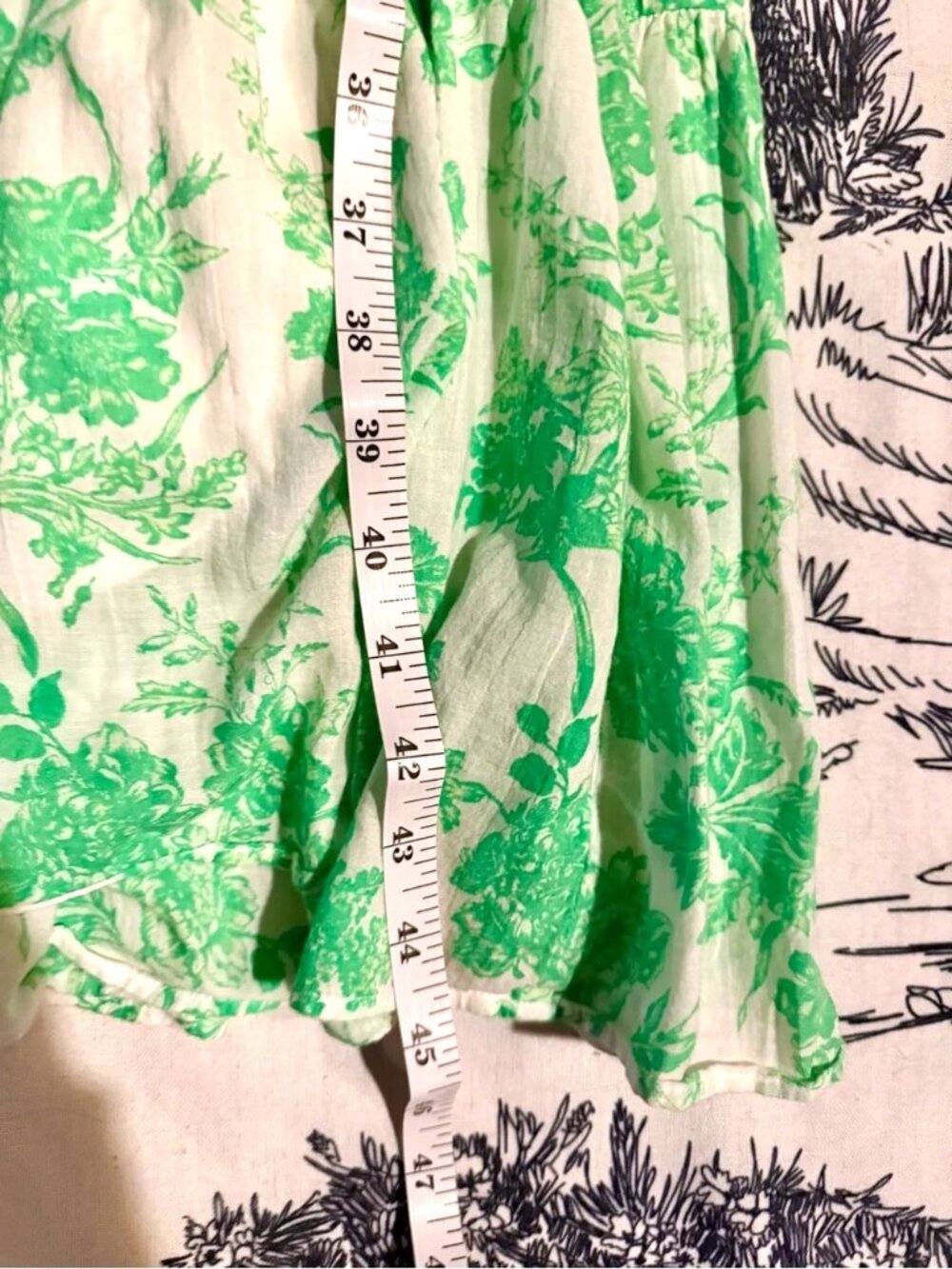 🌲 AMERICAN EAGLE Outfitters Floral Peasant Dress, Vibrant Color! - Picture 6 of 7